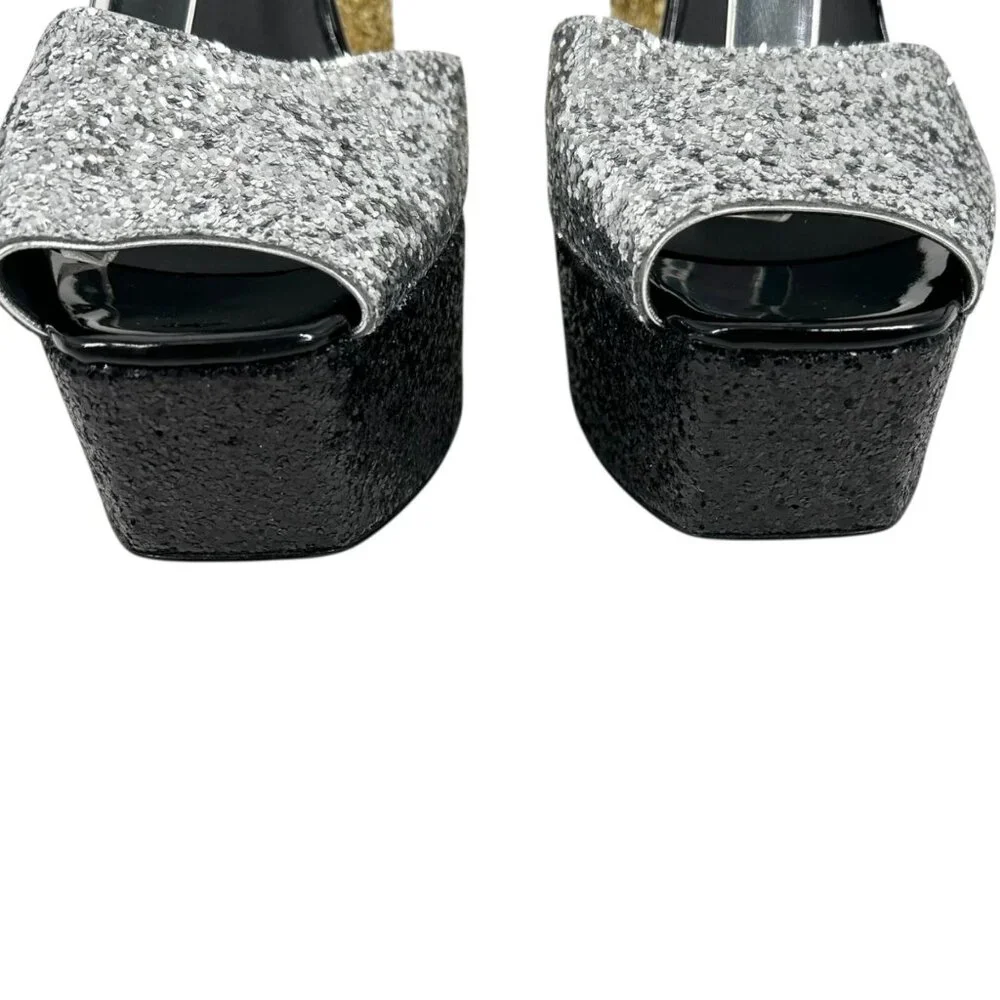 NWOB Giuseppe Zanotti Betty Glitter Embellished Platform Heels
